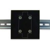 Winford Engineering DIN Rail Mounting Plates, 4.0" x 4.0" Plate