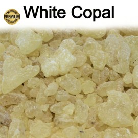 HalalEveryDay White Copal Resin - 100% Pure Natural Incense Gum Dammar Granular Rock Grade A - 4 oz. Bag