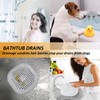 Hair Drain Catcher,Square Drain Cover for Shower Silicone Hair Stopper