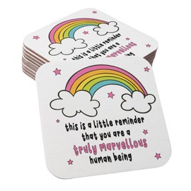 "You Are a Truly Marvellous Human Being" Coaster - Friendship Gift, Thank You Gift, Positivity Keepsake - Stylish Drink Coaster COASTER05