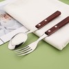 Teaspoons Set of 8, 304 Stainless Steel Dessert Spoons with