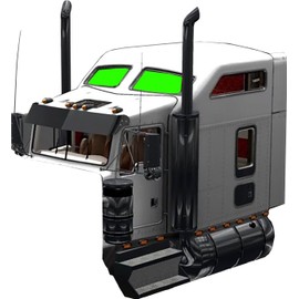 Kenworth Sleeper Sunroof Covers for Aerocab 1994+ by ZenEclipse