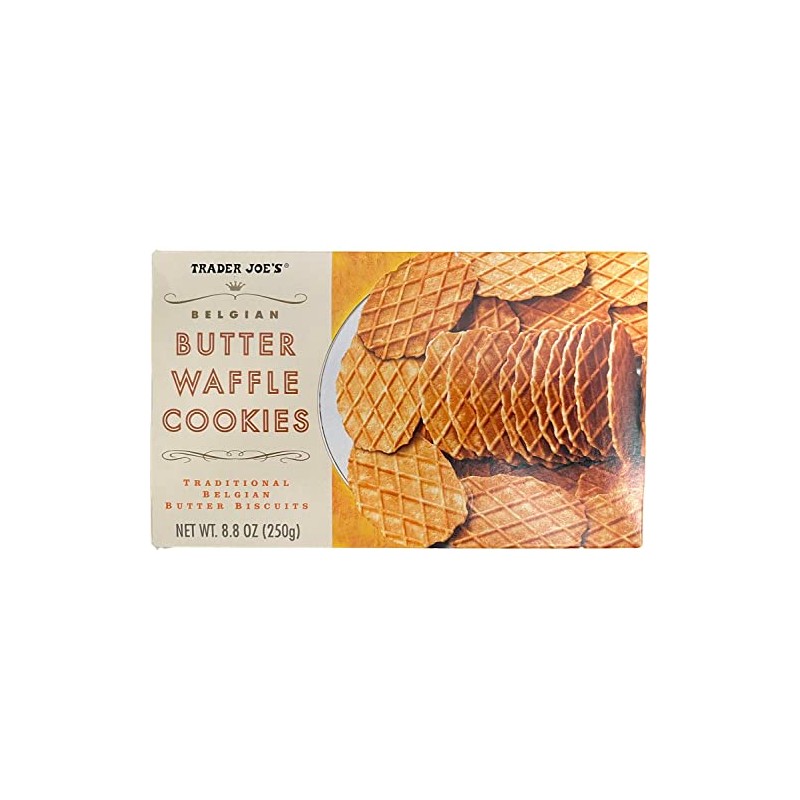 Trader Joe's Belgian Butter Waffle Cookies Traditional Belgian Butter Biscuits,