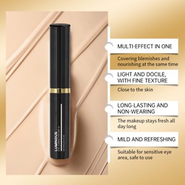 Luminous Eye Corrector Spf 41 - Under Eye Concealers For Dark Circles, Drtmology Luminous Eye Corrector, Anti-Aging Tinted Eye Cream, Hydrating Eye Serum With Peach Undertone