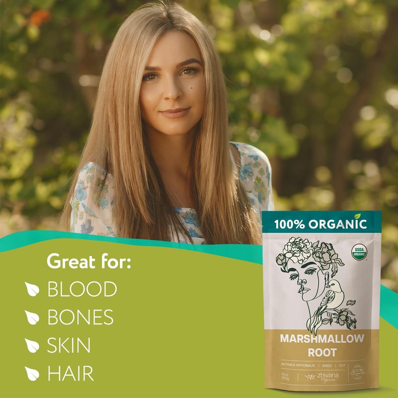 Organic Marshmallow Root (2 Pack) – All-Natural, Pure Herbal Tea