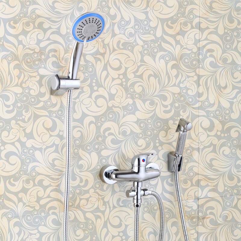 Rusee 3-way diverter valve G1/2, solid brass shower adapter flow