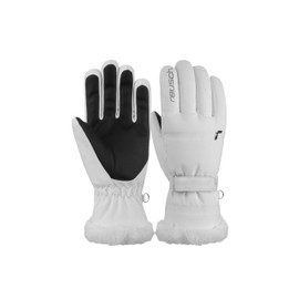 Luna R-TEX® XT with Waterproof and Breathable Membrane, Pleasantly Warm Ski Gloves, Snow Gloves, White, 7