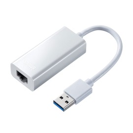 Sanwa Supply USB-C VLAN1WN USB 3.2 to LAN Adapter (White)