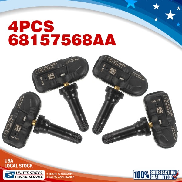 Unbranded 4x Tire Pressure Sensor TPMS 68157568AA For Dodge Ram