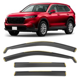 Shatterproof in-Channel Window Rain Guards for 2023 2024 Honda CRV (6th Gen), Extra Durable Window Deflectors, Vent Window Visors for Cars, Vent Deflector, 4pcs