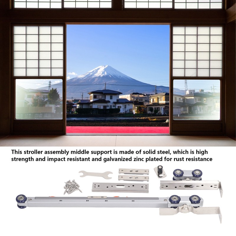 Roller Trolley 4 Wheel Silent Trolley Assembly Roller for Solid