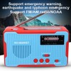 RD-666WBT Portable Solar Powered Emergency Hand Crank AM FM Radio