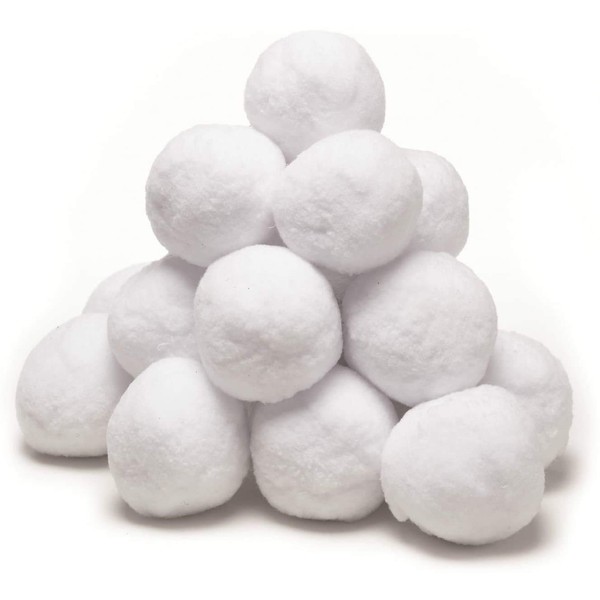 Invero 40 Pack of Soft Fake White Elf Christmas Snowballs