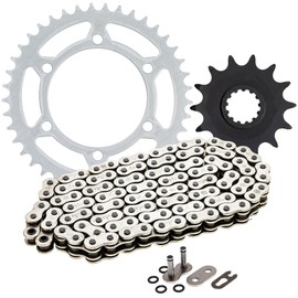 NICHE Drive Sprocket Chain Combo for Kawasaki Ninja 400 Front 14 Rear 41 Tooth 520 O-Ring 106 Links