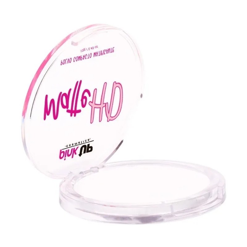 Polvo Compacto Pink Up HD Matificante, Ideal para Unificar el