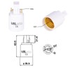 10 x G24D 2-Pin Adapter E27 Screw Thread for LED