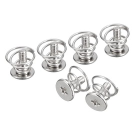 sourcing map Spring Screws, 10pcs M2x6mm 7.2mm Spring OD GPU Graphics Card Back Plate Heatsink Screws Computer Fan Fixed Screws