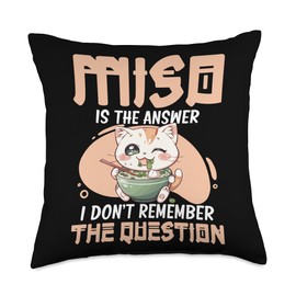 Miso Rame Organic Miso Packets White Miso Paste Miso Throw Pillow