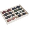 Mkono Sunglass Organizer 8 Slots Sunglasses Holder Velvet Eyeglasses Storage