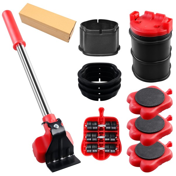 HOMURY Furniture Lifter Set, Wheels for Furniture, Multifunction with 8