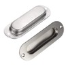 Bestgle 2 Pack Oval Flush Door Pull Handles Handles, Stainless