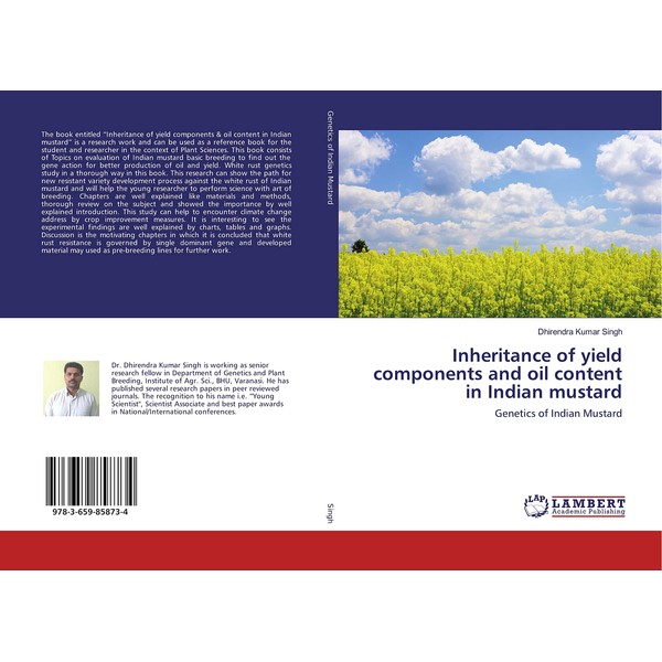 Inheritance of yield components and oil content in Indian mustard: