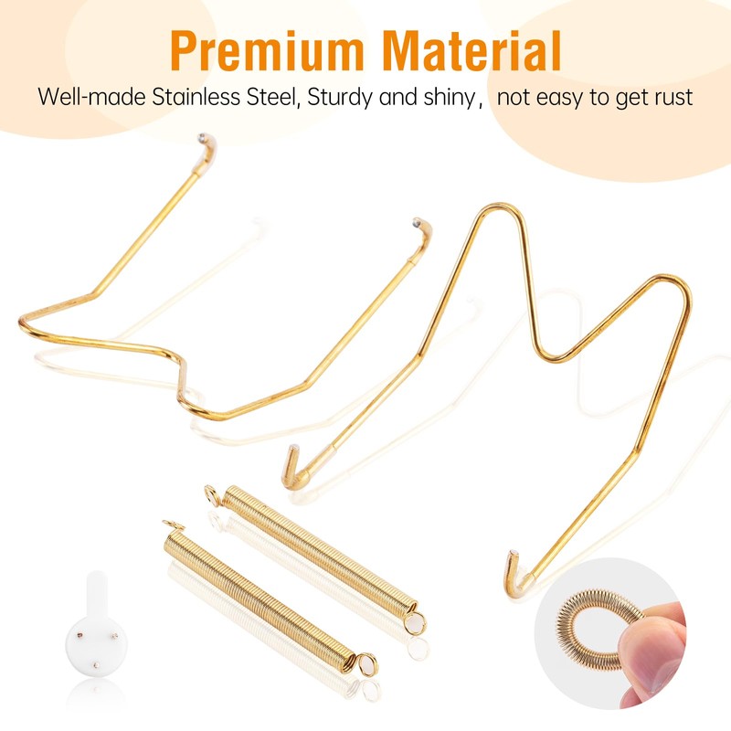 4 Pack Plate Hangers for The Wall, Suitable for 6-8