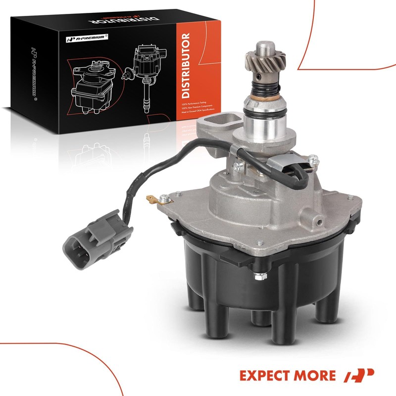 A-Premium Ignition Distributor with Cap and Rotor Compatible with Nissan
