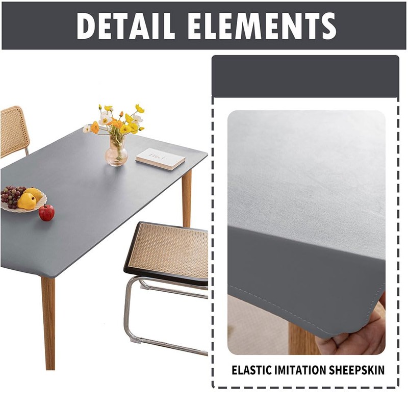 Mateju Rectangular Tablecloth Outdoor Weatherproof, Waterproof PVC Garden Tablecloth Washable