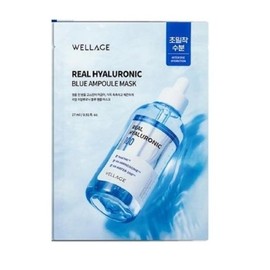Wellage Real Hyaluronic Blue Ampoule Mask (27ml x 5 sheets) x 4... 999 / 웰라쥬 리얼 히알루로닉 블루 앰플 마스크 (27ml x 5매) x 4... 999