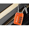 SharkByte TSA Approved Suitcase Locks - 4-Dial Security Travel Combination