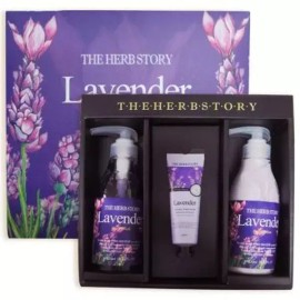 The Herb Story 더허브스토리 바디케어 3종 선물 세트 A 라벤더 The Herb Story Body Care 3-Piece Gift Set A Lavender