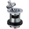 Wirquin 30120609 1.25" Brass Basin Waste Anti-Vandal Plug, Slotted