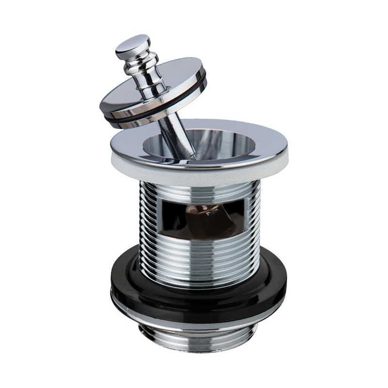 Wirquin 30120609 1.25" Brass Basin Waste Anti-Vandal Plug, Slotted