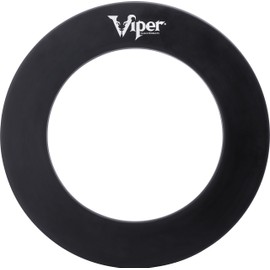 Viper by GLD Products Guardian Dartboard Surround Sisal/Bristle Steel-Tip Dartboard Wall Protector, Black, for 17.75” Steel tip Dart Board