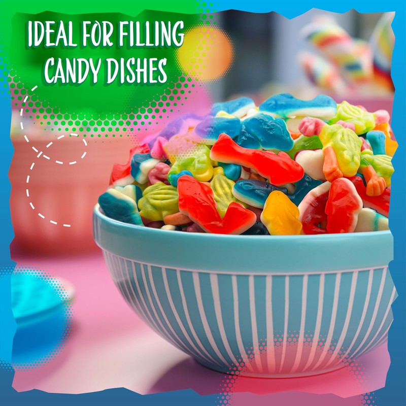 Gummy Sharks and Rainforest Frogs Candy Mix | 2 Pound