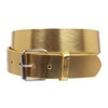 1 1/2" (38mm) Snap On Plain Leather Jean Belt With