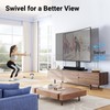 PERLESMITH Universal Swivel TV Stand for 37-77 inch TVs, Table