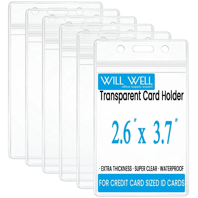 Mifflin Card Holder WATERPROOF ID Clear theme park business credit
