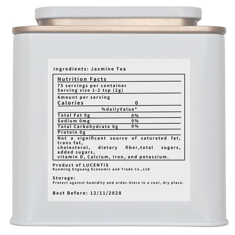 Snowflake Jasmine Green Tea – High-Grade Hand-Rolled Tea Buds, Strong
