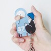 Pine Create Relaxing Rocker Key Style Carabiner, Wood Grain Size: