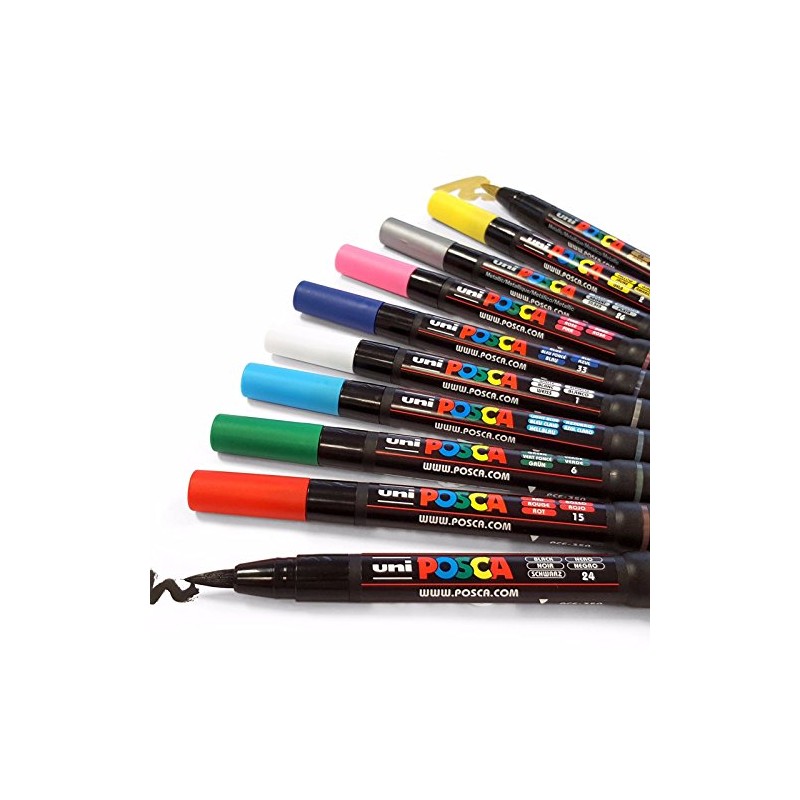 Posca PCF-350 Paint Markers Art Pens - Brush Tip -
