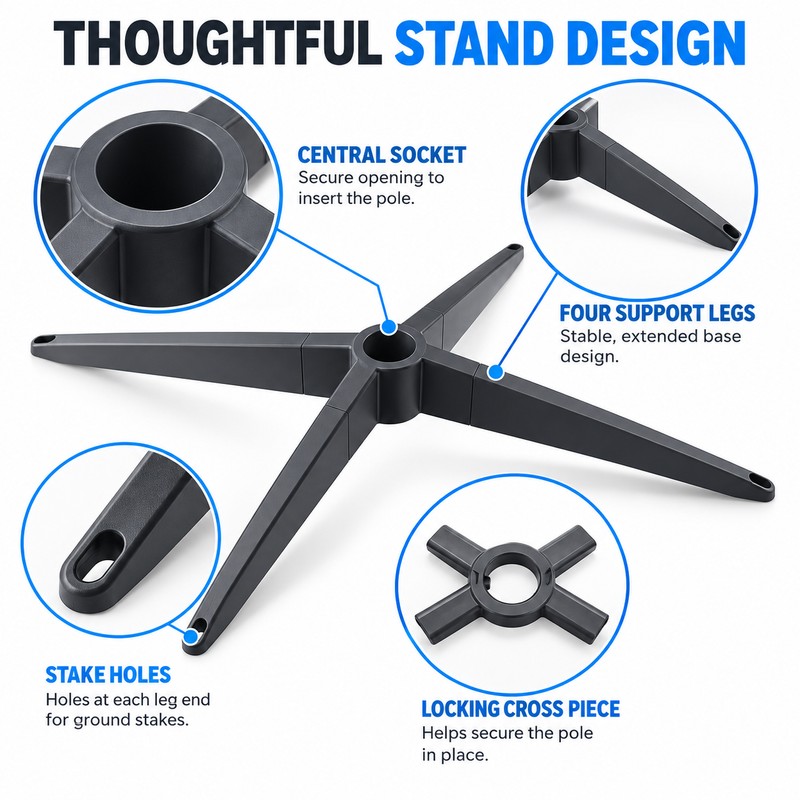 Magnetic Stand for Starlink Gen 2 V2 Dish – Detachable