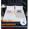 Waterproof Mattress Protector,H HOME-MART Deep Pocket Queen Size Fitted Sheet,Stretch