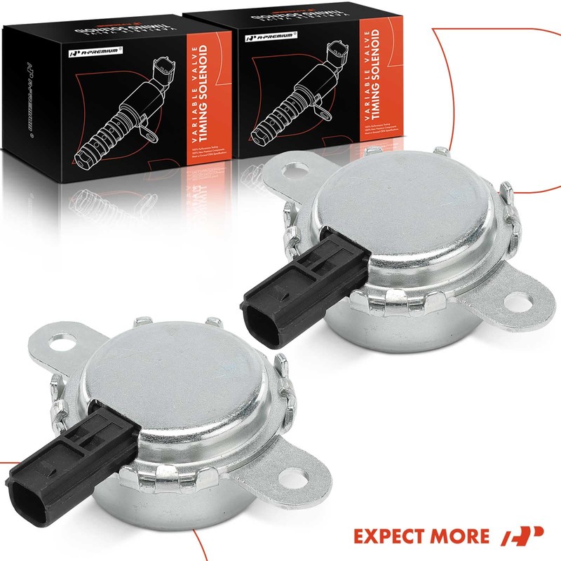 A-Premium 2-PC Engine Variable Valve Timing (VVT) Solenoid Compatible with