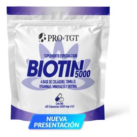 Biotina 5000 Cápsulas Bariatrica Protgt Sabor