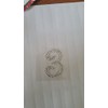 Craftbuddy US 2pcs Number 1" Self Adhesive Clear Rhinestone Crystal