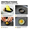 4x Fried Egg Mould Stainless Steel Fried Egg Mould Roasting