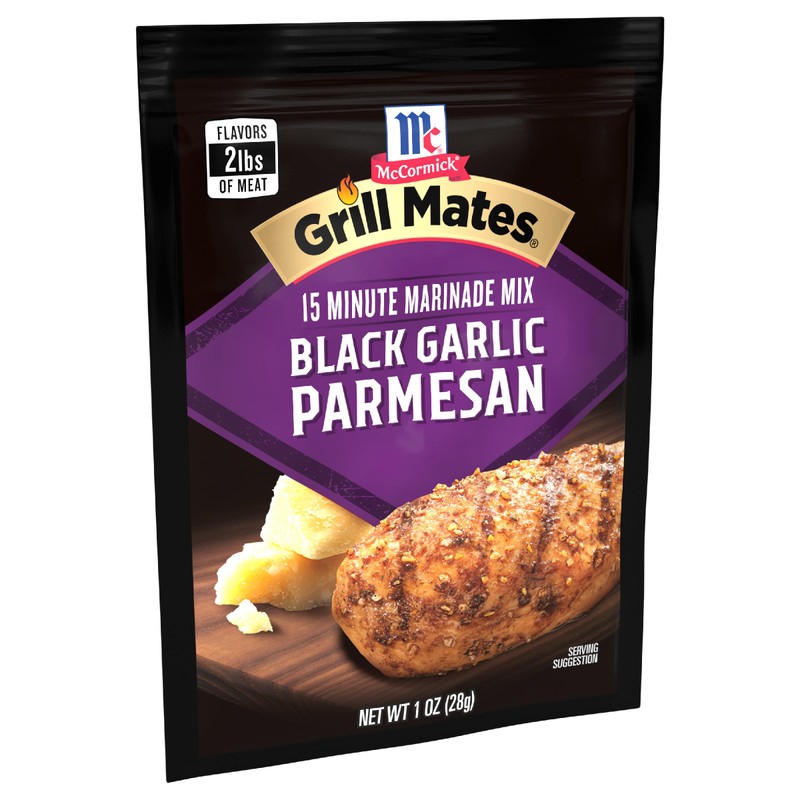 McCormick Grill Mates Black Garlic Parmesan 3-In-1 Seasoning Mix, 1