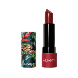 Almay Lip Vibes Lipstick with Vitamin E Oil & Shea Butter, Matte Cream Finish, Hypoallergenic, Love Yourself, 0.14 Oz
